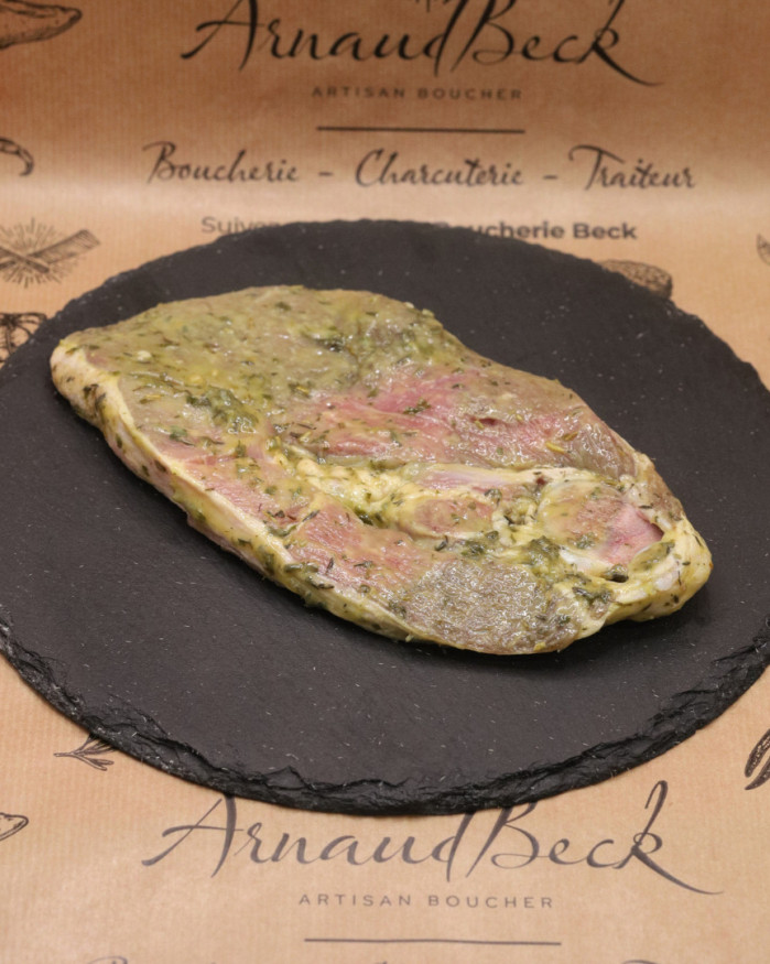 Tranché de gigot d’agneau thym romarin