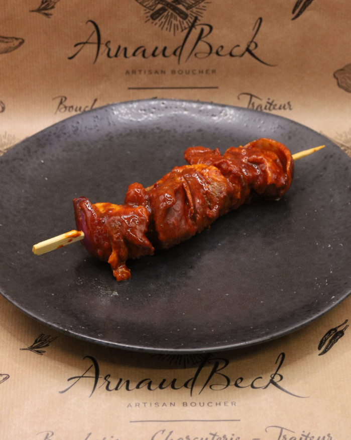 Brochette de canard au piment d’espelette