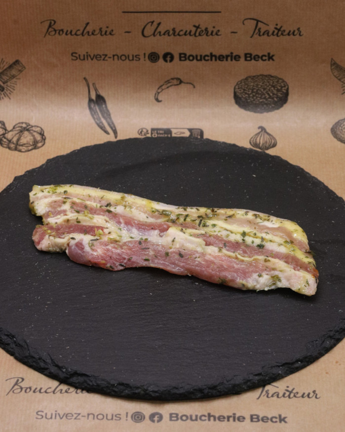 Poitrine de porc thym citron