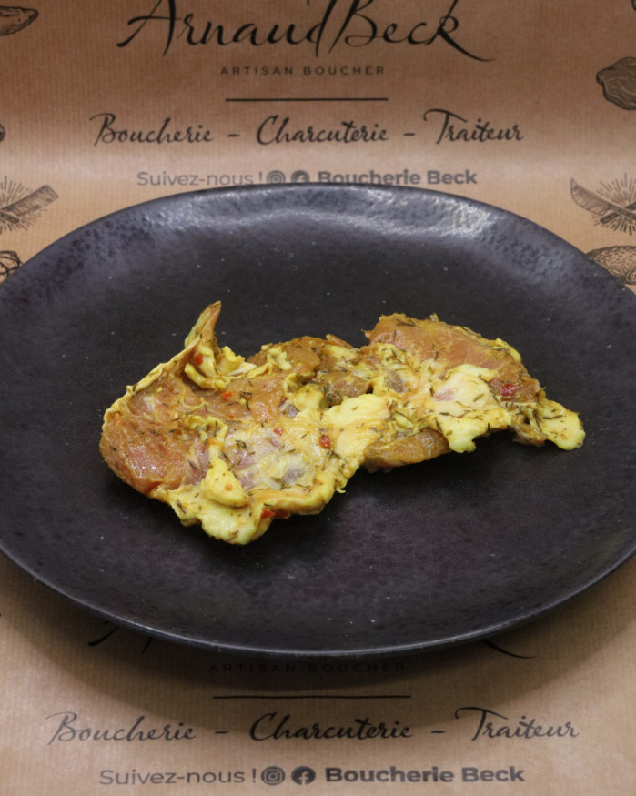 Cuisse de poulet désossée thym citron